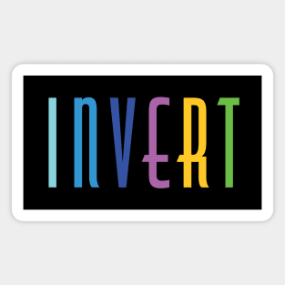 Inverted Rainbow Colors for Gay Invert Magnet